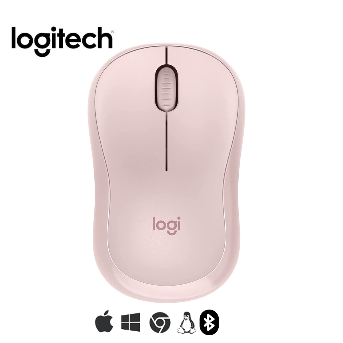 KIT TECLADO K250 Y MOUSEM240 BT INALÁMBRICO ROSADO - 3