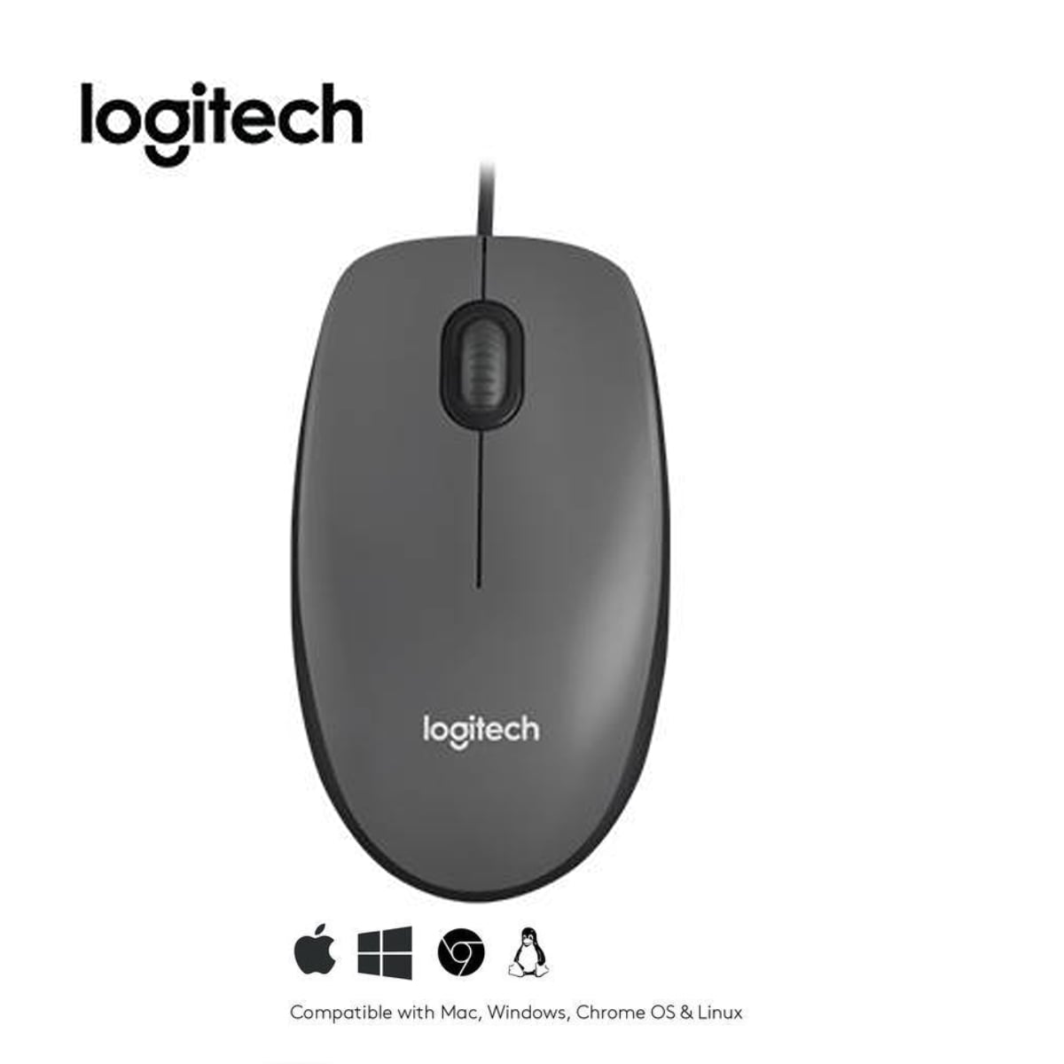 KIT LOGITECH MOUSE M90 GRIS PAD MOUSE 200X230 AZUL - 2
