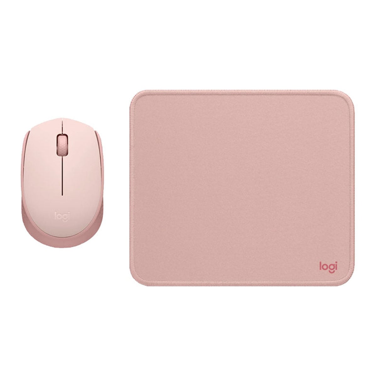 KIT LOGITECH MOUSE M170 ROSADO PAD MOUSE 200X230 ROSADO - 1