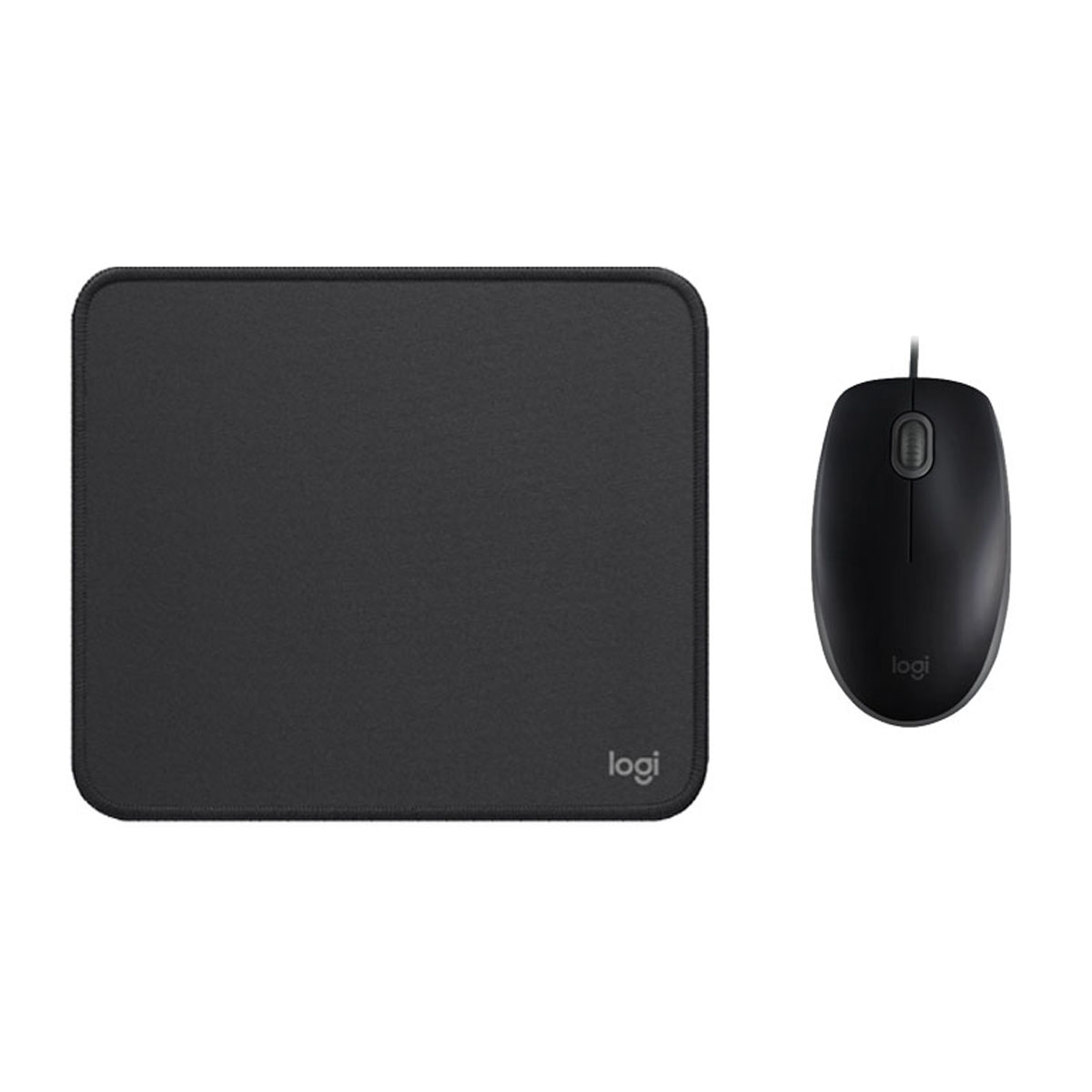 KIT LOGITECH MOUSE M110 NEGRO PAD MOUSE 200X230 NEGRO - 1