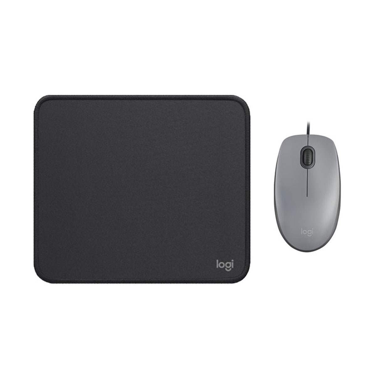 KIT LOGITECH MOUSE M110 GRIS PAD MOUSE 200X230 NEGRO - 1
