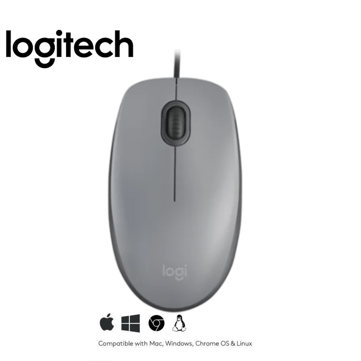 KIT LOGITECH MOUSE M110 GRIS PAD MOUSE 200X230 NEGRO - 2