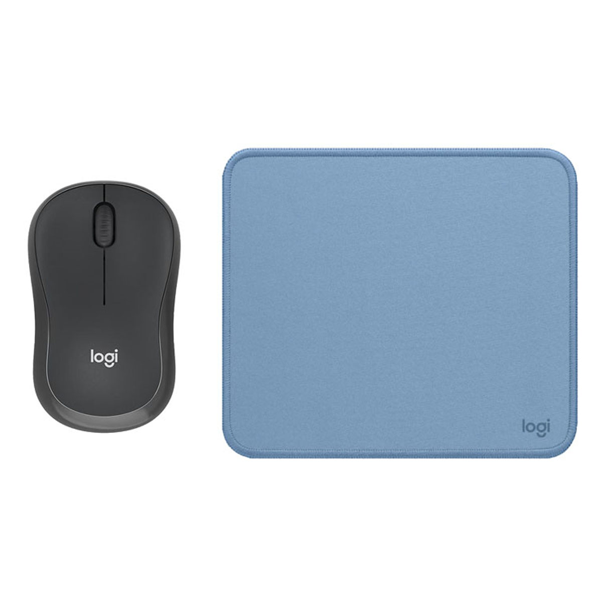 KIT LOGITECH DE MOUSE M240 NEGRO PAD MOUSE 200X230 AZUL - 1