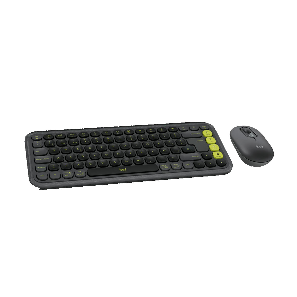 KIT TECLADO LOGITECH + MOUSE POP ICON BLUETOOTH GRAPHITE - 2