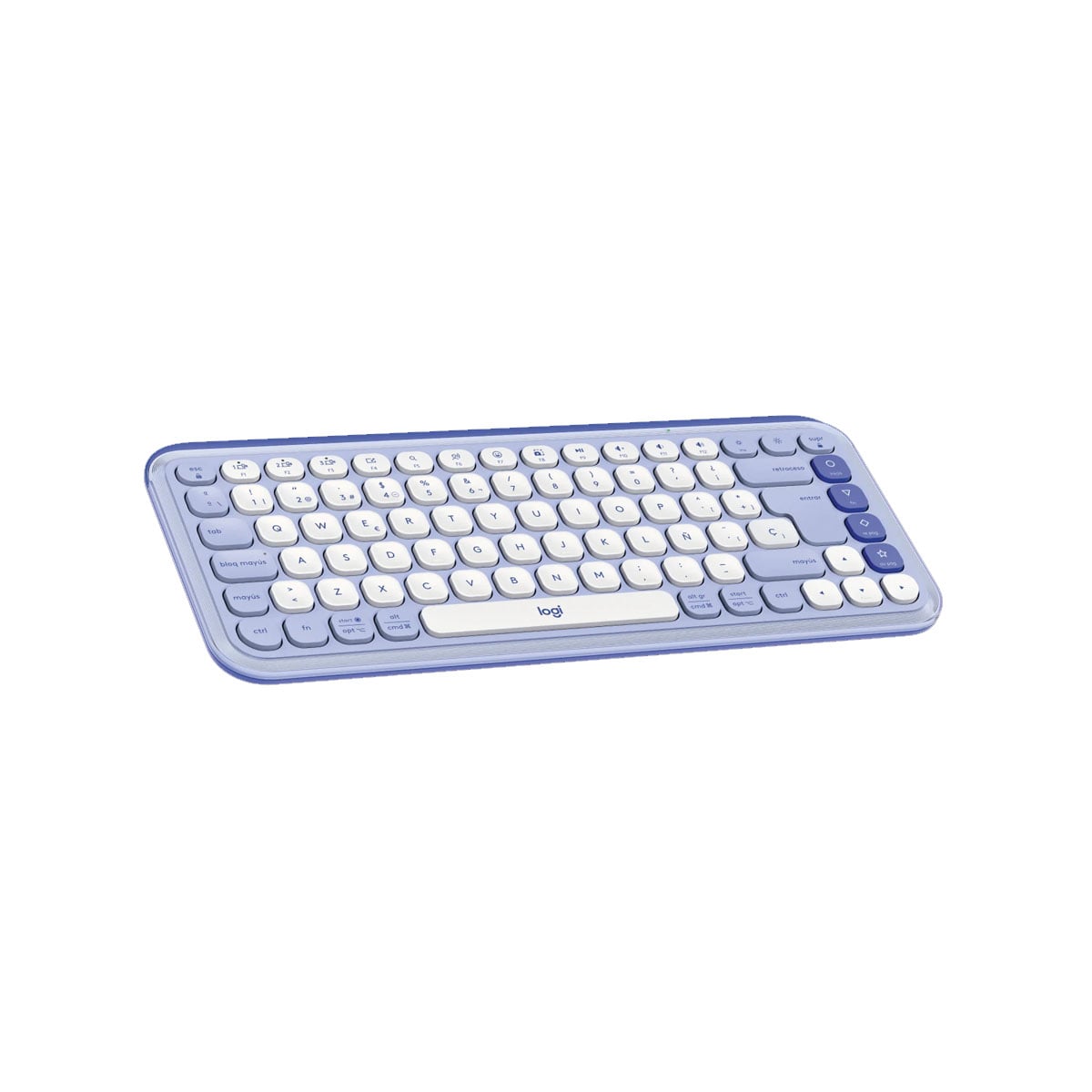 KIT TECLADO LOGITECH + MOUSE POP ICON BLUETOOTH LILA - 3