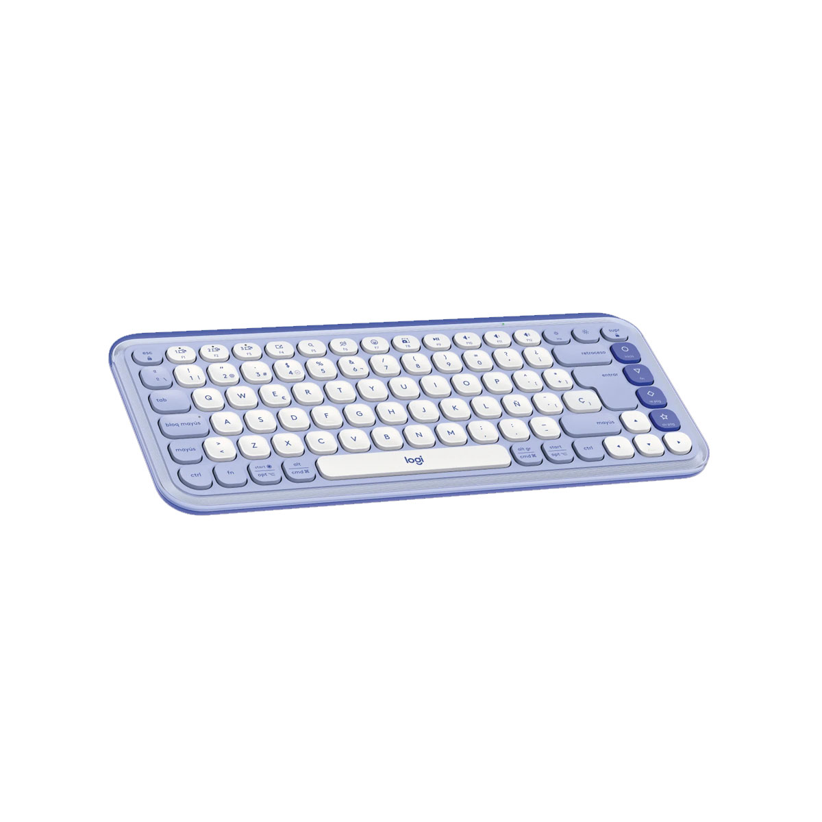 KIT LOGITECH TECLADO + MOUSE POP ICON BLUETOOTH LILA PAD MOUSE 200X230 AZUL - 3