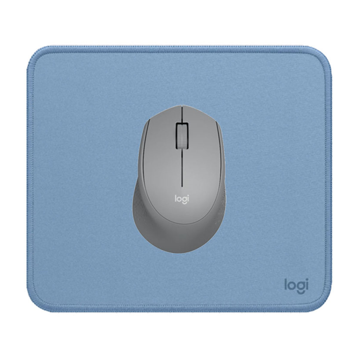 KIT LOGITECH MOUSE M280 GRIS  PAD MOUSE 200X230 AZUL - 1