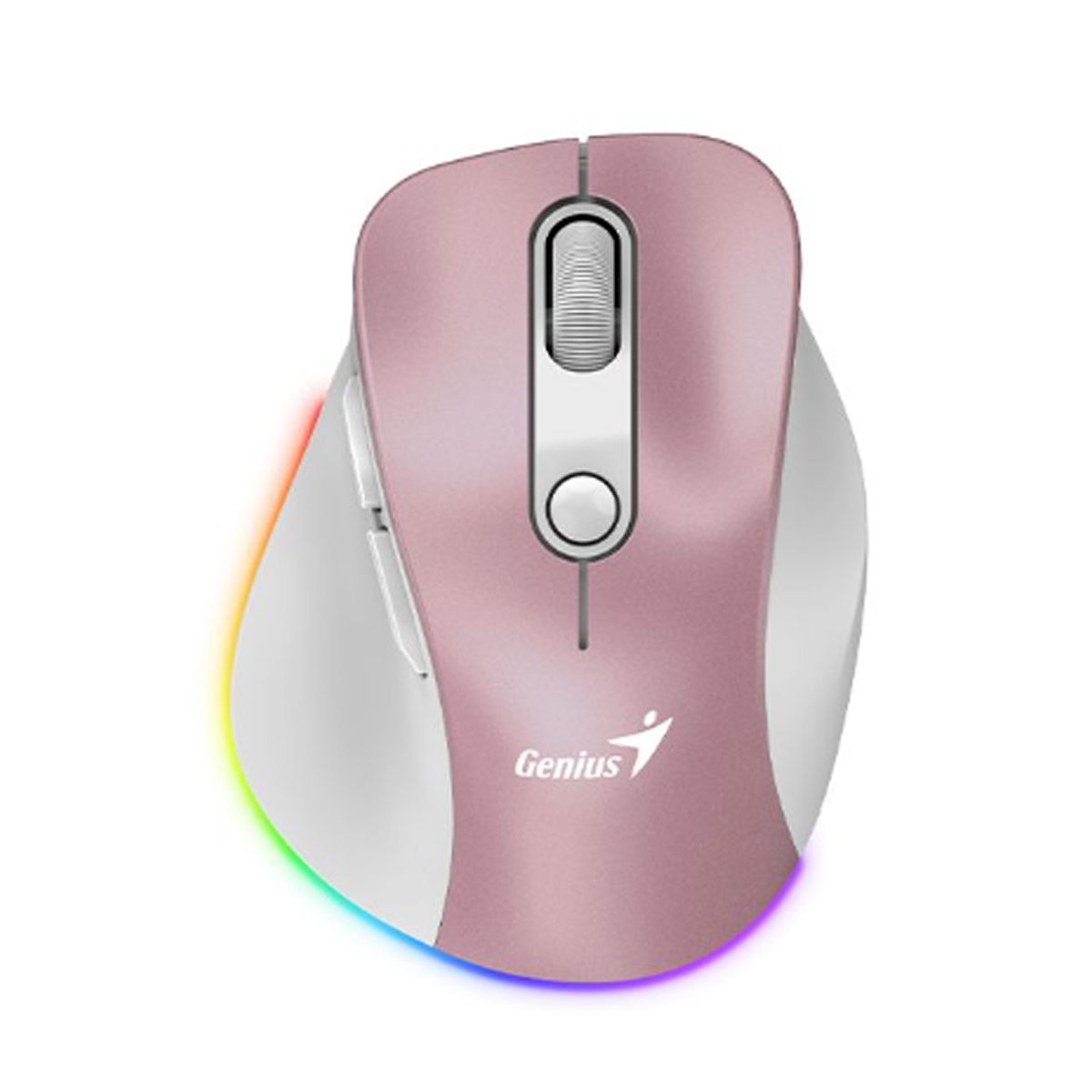 KIT MOUSE 9000S ROSADO Y PAD MOUSE GENIUS G-WMP 100 C/DESCANSADOR - 3