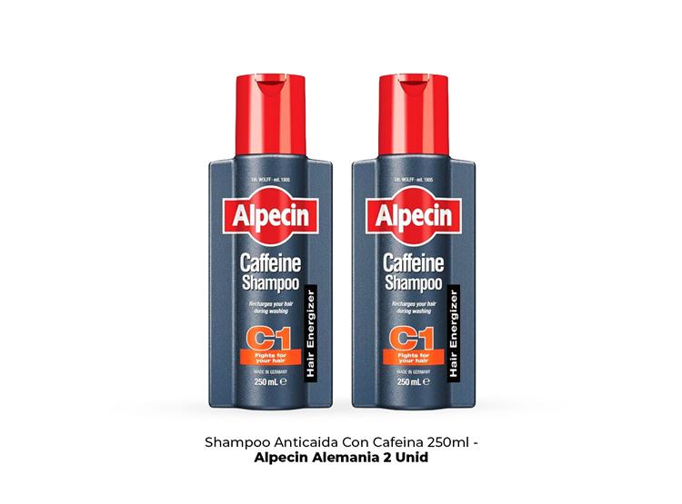 CHAMPÚ CON CAFEÍNA ALPECIN C1 250 ML 2 UND - 2