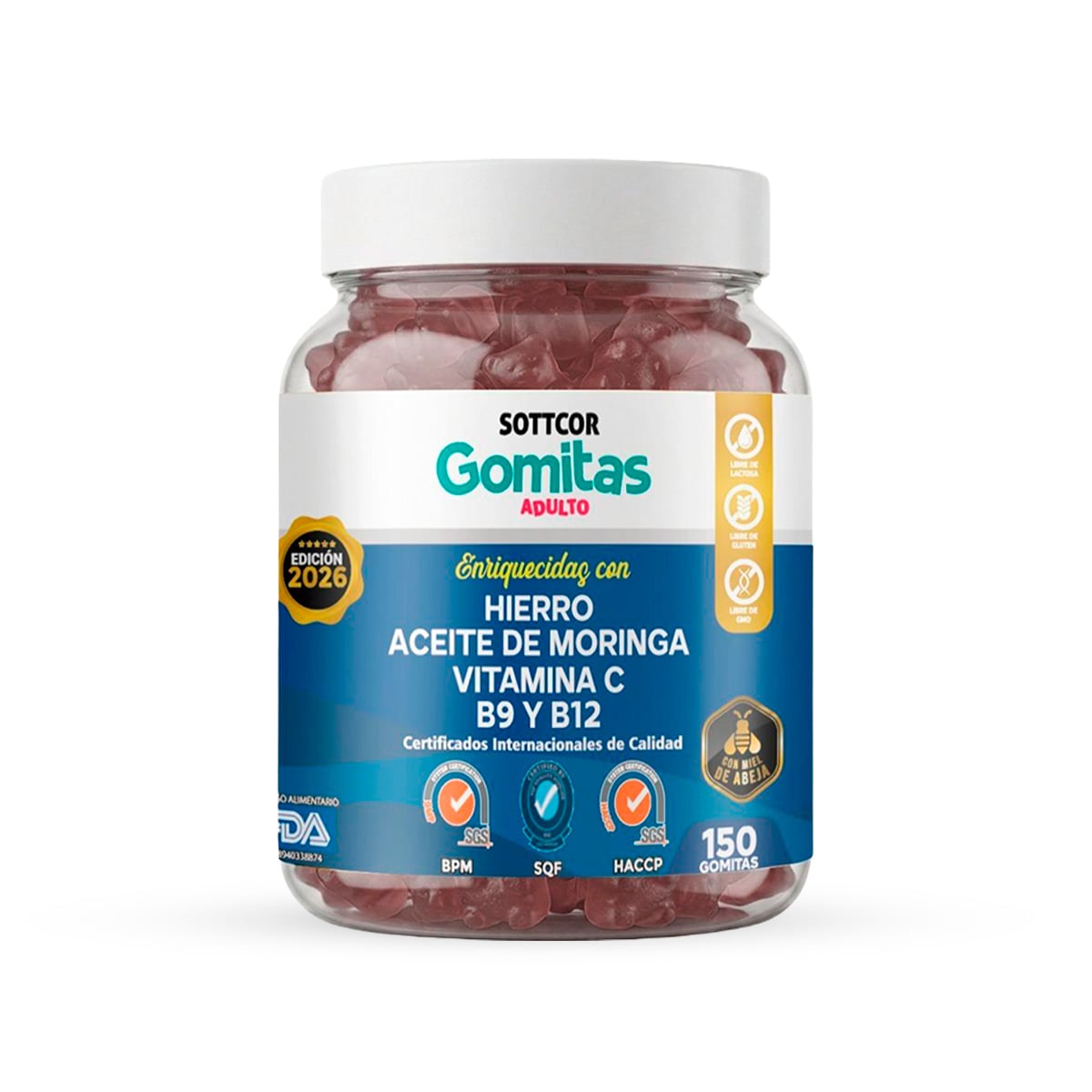 2 GOMITAS DE HIERRO SOTTCOR 150 GOMITAS - 2