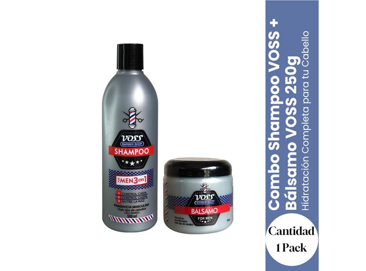COMBO SHAMPOO VOSS + BÁLSAMO VOSS 250G – HIDRATACIÓN COMPLETA PARA TU CABELLO - 1