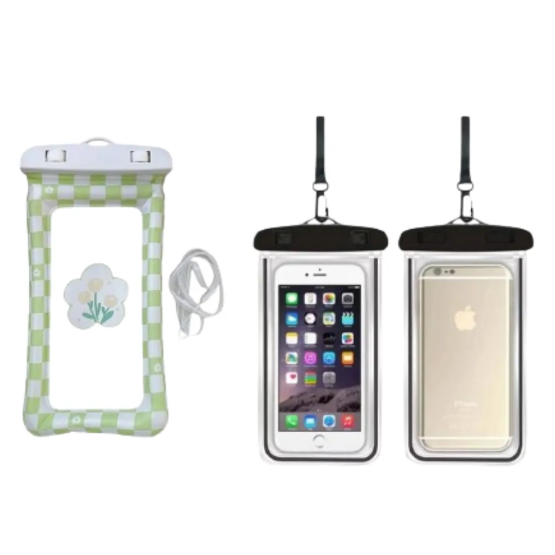 FUNDA PROTECTOR ACUÁTICA IMPERMEABLE PARA CELULARES KAWAII - 1
