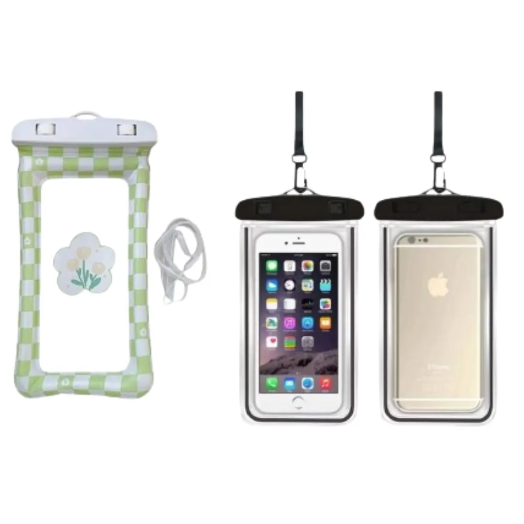 FUNDA PROTECTOR ACUÁTICA IMPERMEABLE PARA CELULARES KAWAII - 1