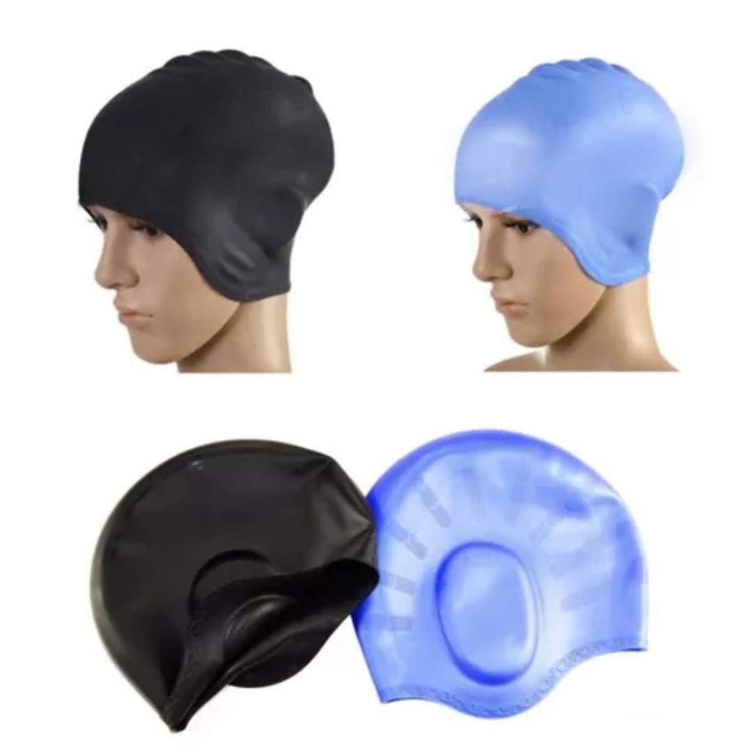 PACK 2 GORRO DE NATACIÓN LÁTEX TALLA ESTÁNDAR - 1
