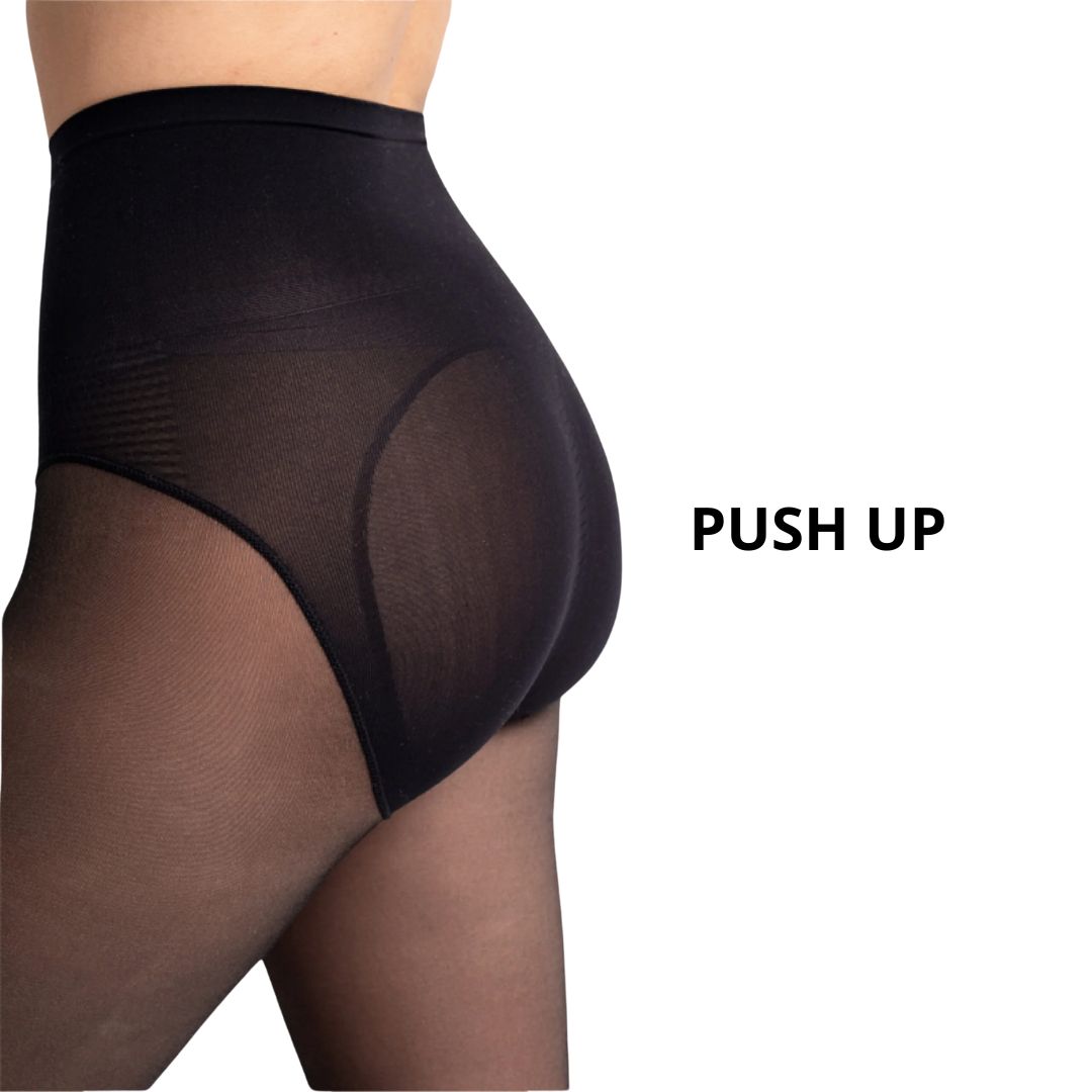 PANTY EFECTO PIEL CON PUSH UP Y FAJA REDUCTORA MOLDEADORA - 3