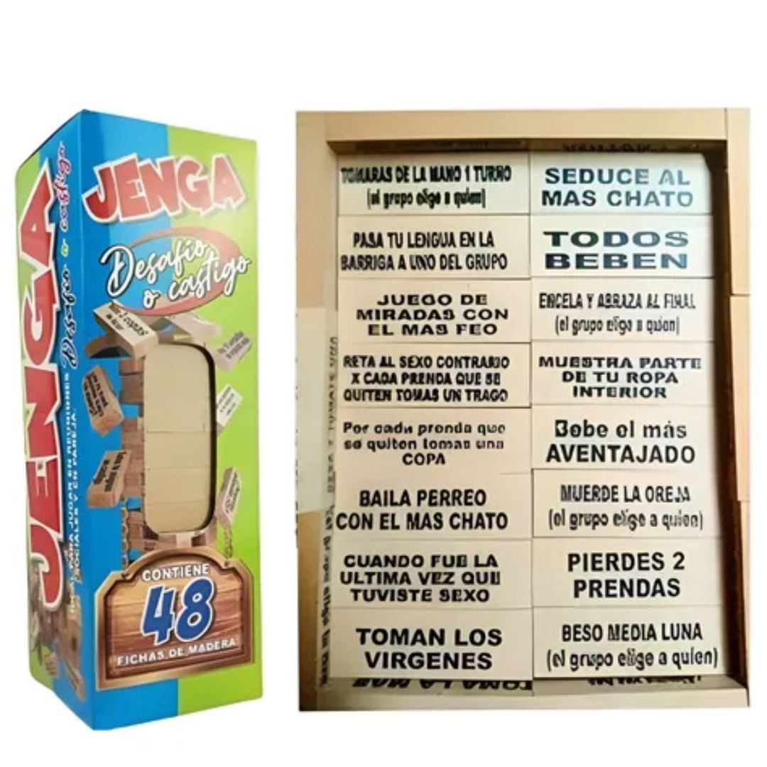JUEGO JENGA DESAFÍOS Y CASTIGOS - 1