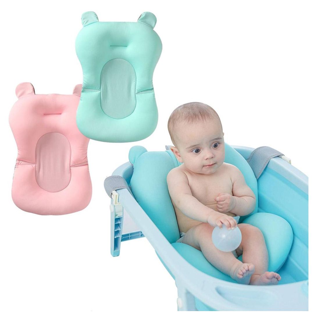 COJÍN DE BAÑO CON 3 CORREAS AJUSTABLES A CUALQUIER TINA PARA BEBE NIÑO - 1