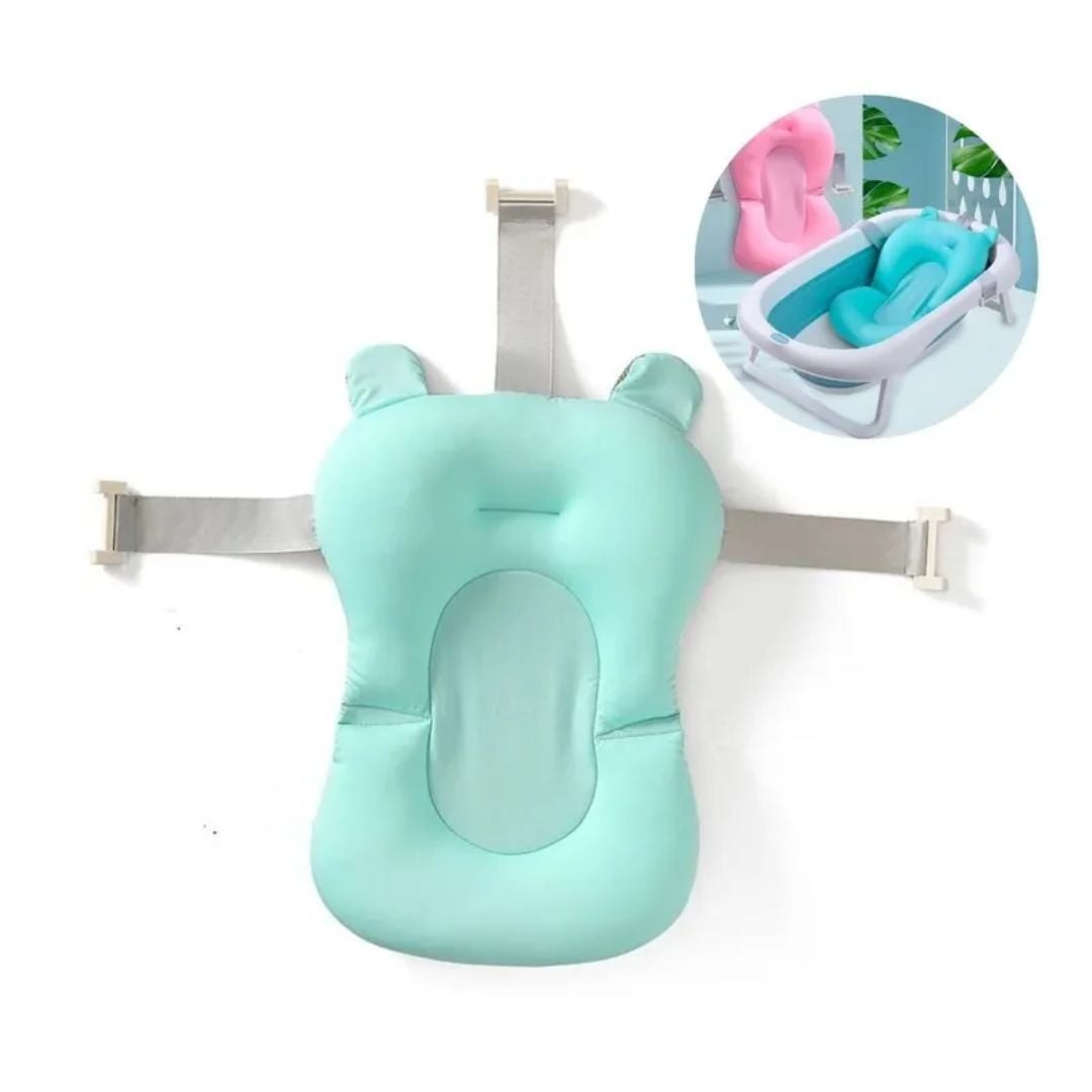 COJÍN DE BAÑO CON 3 CORREAS AJUSTABLES A CUALQUIER TINA PARA BEBE NIÑO - 2