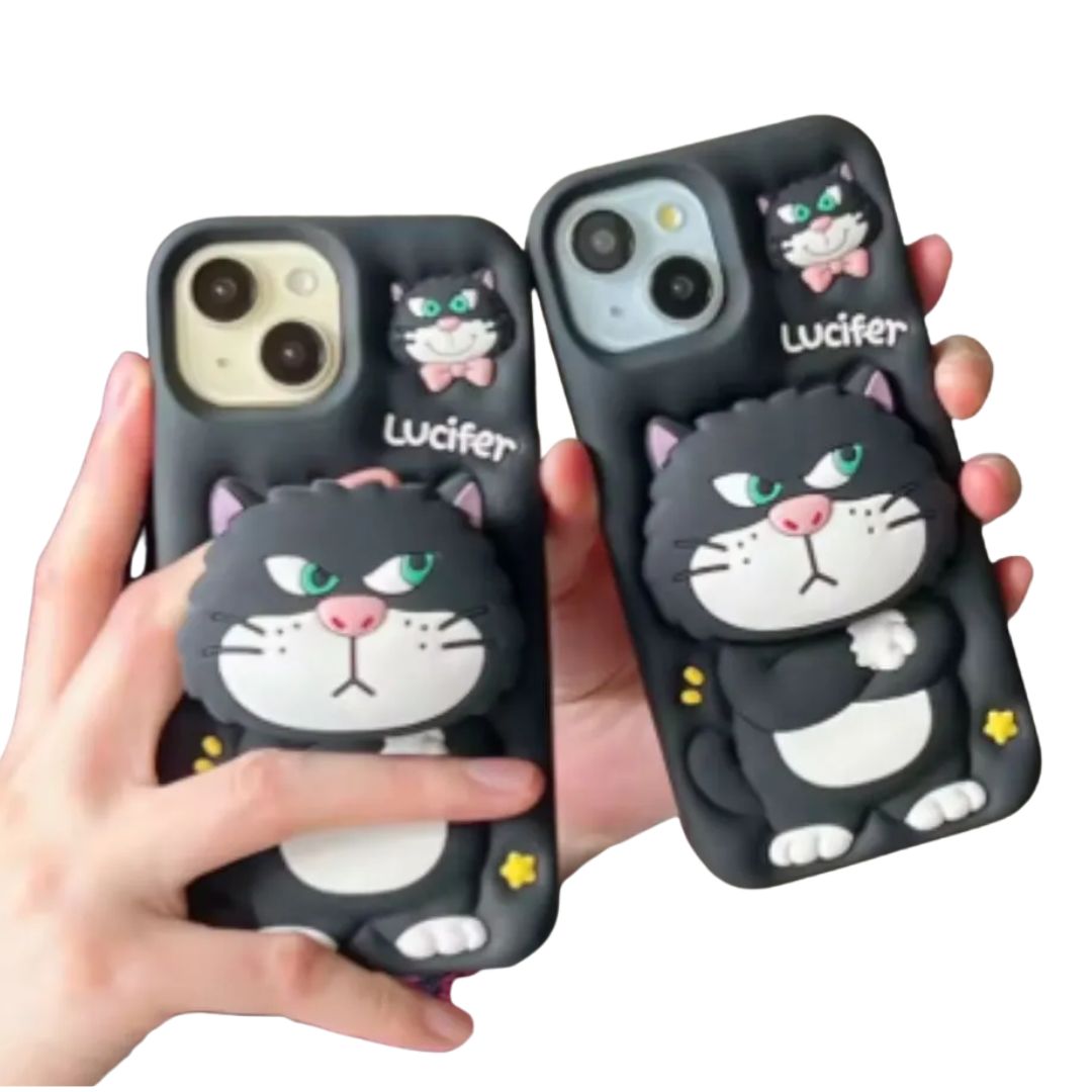 CARCASA 3D LUCIFER PARA IPHONE 12 – DISEÑO EN RELIEVE Y PROTECCIÓN COMPLETA - 2