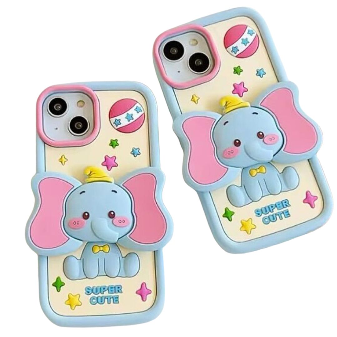 CARCASA 3D DUMBO PARA IPHONE 12 – DISEÑO TIERNO Y PROTECCIÓN COMPLETA - 1