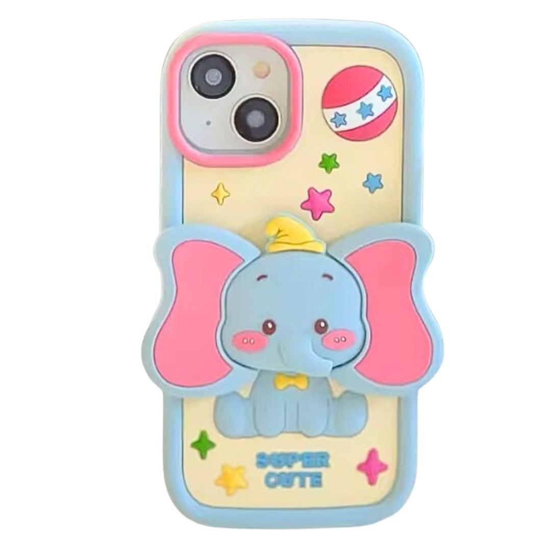CARCASA 3D DUMBO PARA IPHONE 14 PRO – DISEÑO TIERNO Y PROTECCIÓN TOTAL - 2
