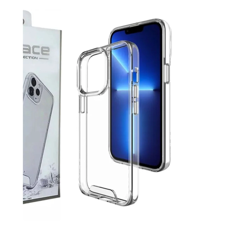 FUNDA CASE SPACE  IPHONE 15  PLUS ANTICAIDA TRANSPARENTE - 2