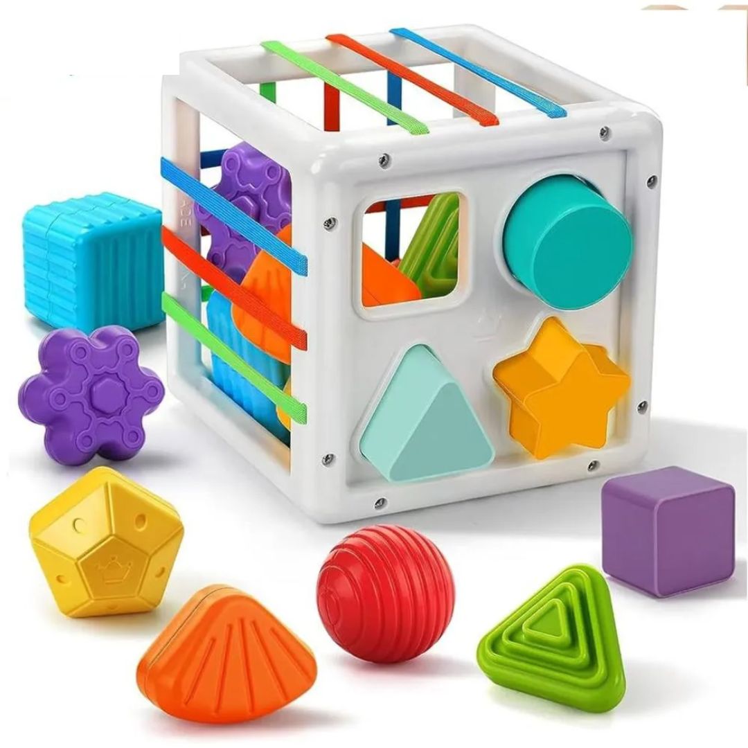 CUBO DE LIGA ESTIMULACIÓN PARA BEBE SENSORIAL - 1