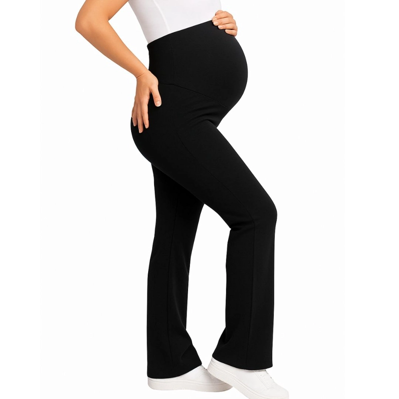 BUZO PALAZO PANTALÓN FLARE EMBARAZO Y MATERNIDAD MATERIAL ALGODON FRENCH TERRY - 1
