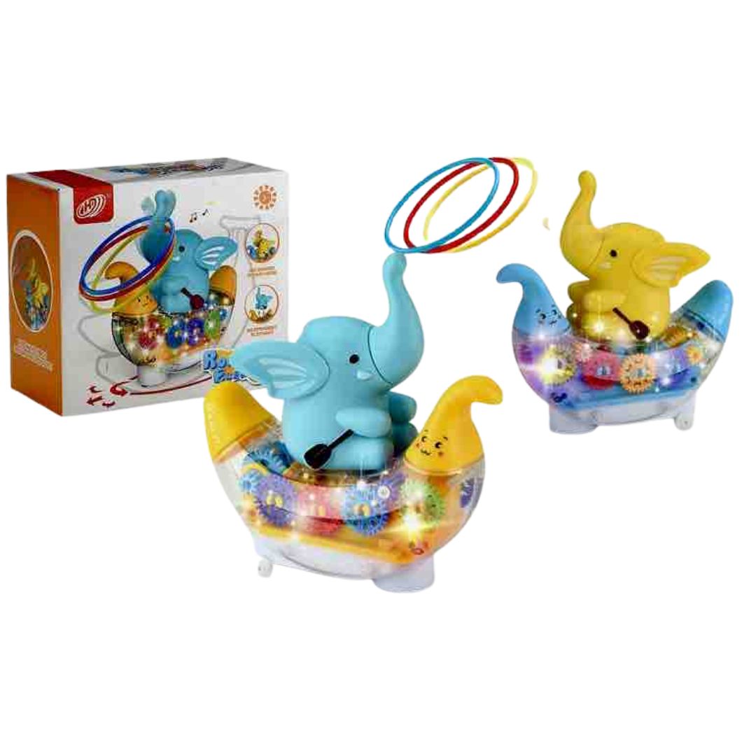 JUGUETE INTERACTIVO BEBÉ ELEFANTE MULTICOLOR MUSICAL - 2