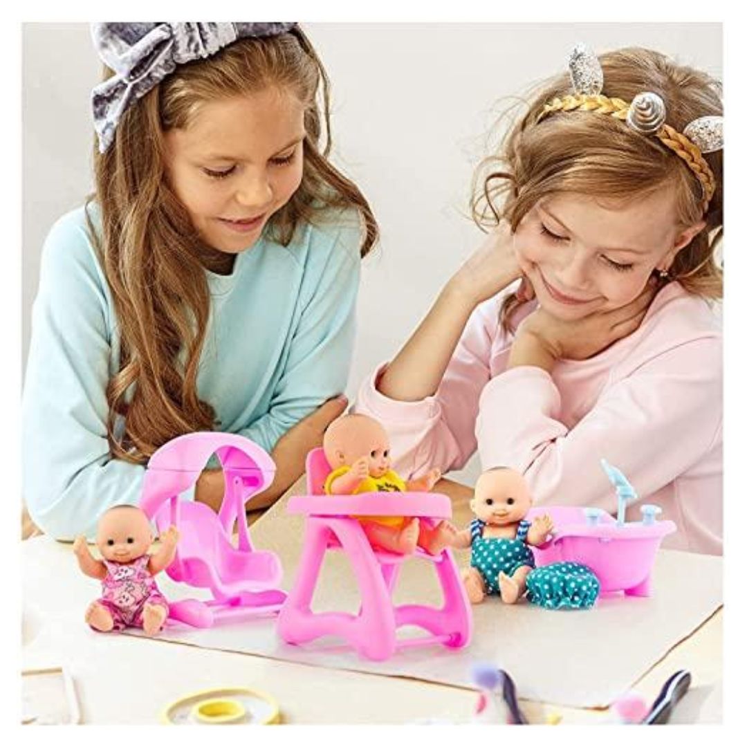 MINI COLECCIÓN DE MUÑECAS PARA BEBÉS NEWBORN DOLLS CON SUS ACCESORIOS - 3
