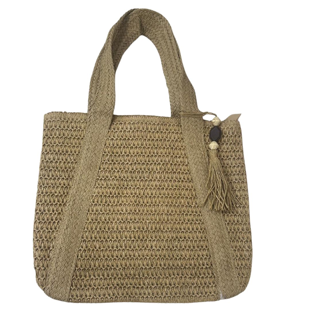 BOLSO CARTERA DE VERANO EN TELA DE PAJA TEJIDA - 4