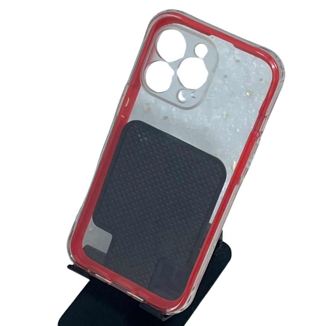 FUNDA TRANSPARENTE CON BORDE IPHONE 13 PRO - 3