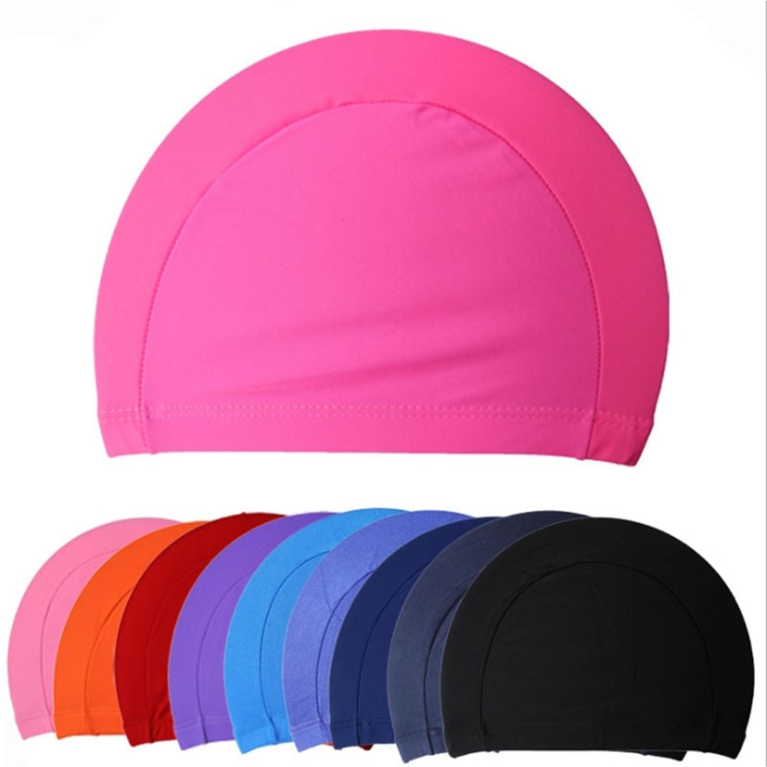 PACK 2 GORRO DE NATACION DE TELA / ELASTICO PARA NIÑA - 2