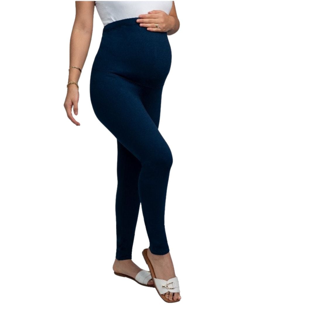 LEGGINS DE MATERNIDAD / EMBARAZADA DE ALGODÓN LICRADO TALLA 34 - 1