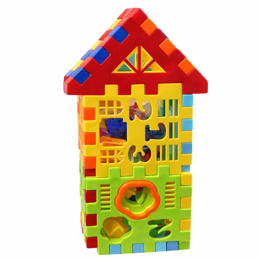 CASA DIDÁCTICA DE BLOQUES EDUCATIVOS PARA BEBÉS Y NIÑOS - 2