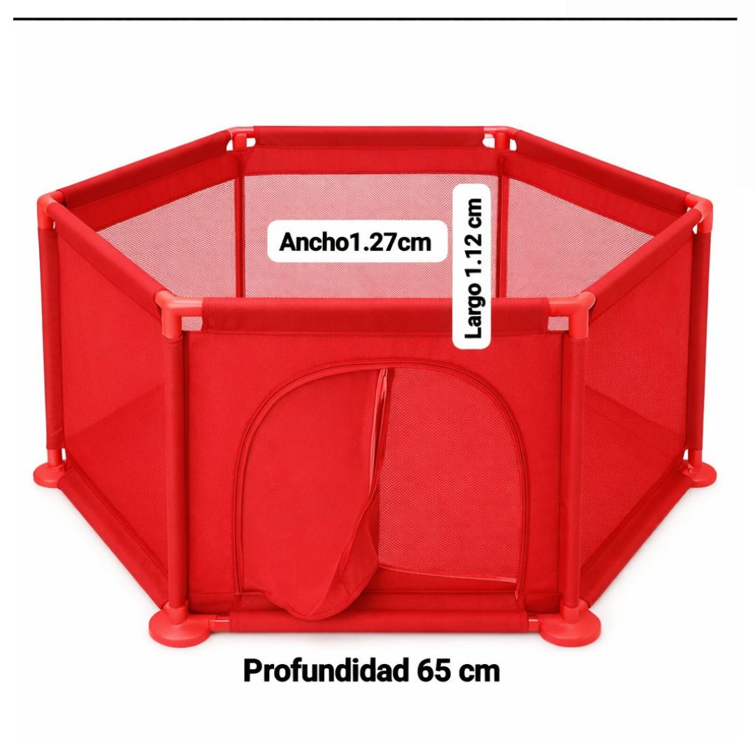 CORRAL DE JUEGOS HEXAGONAL PARA BEBÉS NIÑOS INFANTIL - 1