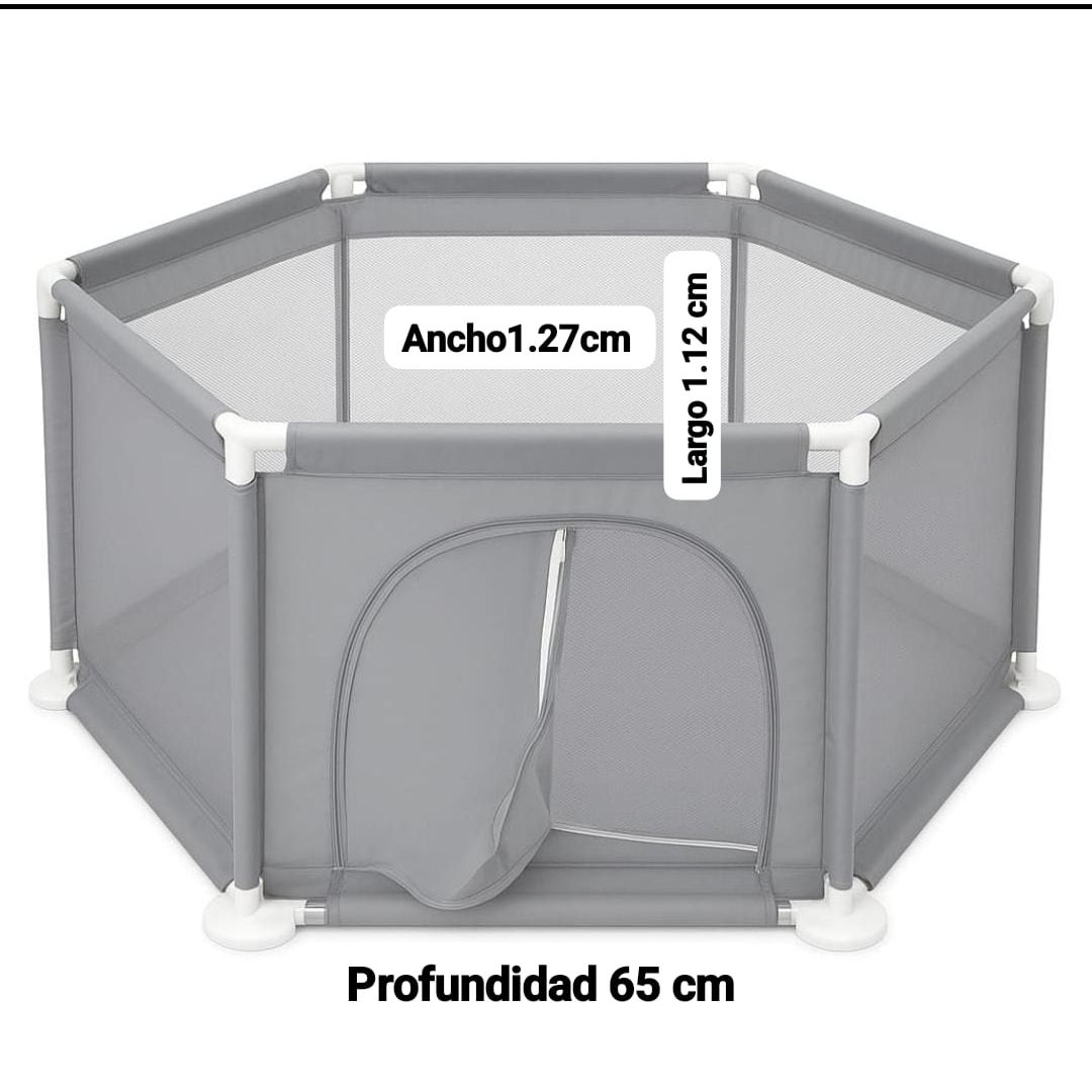 CORRAL DE JUEGOS HEXAGONAL PARA BEBÉS NIÑOS INFANTIL - 4