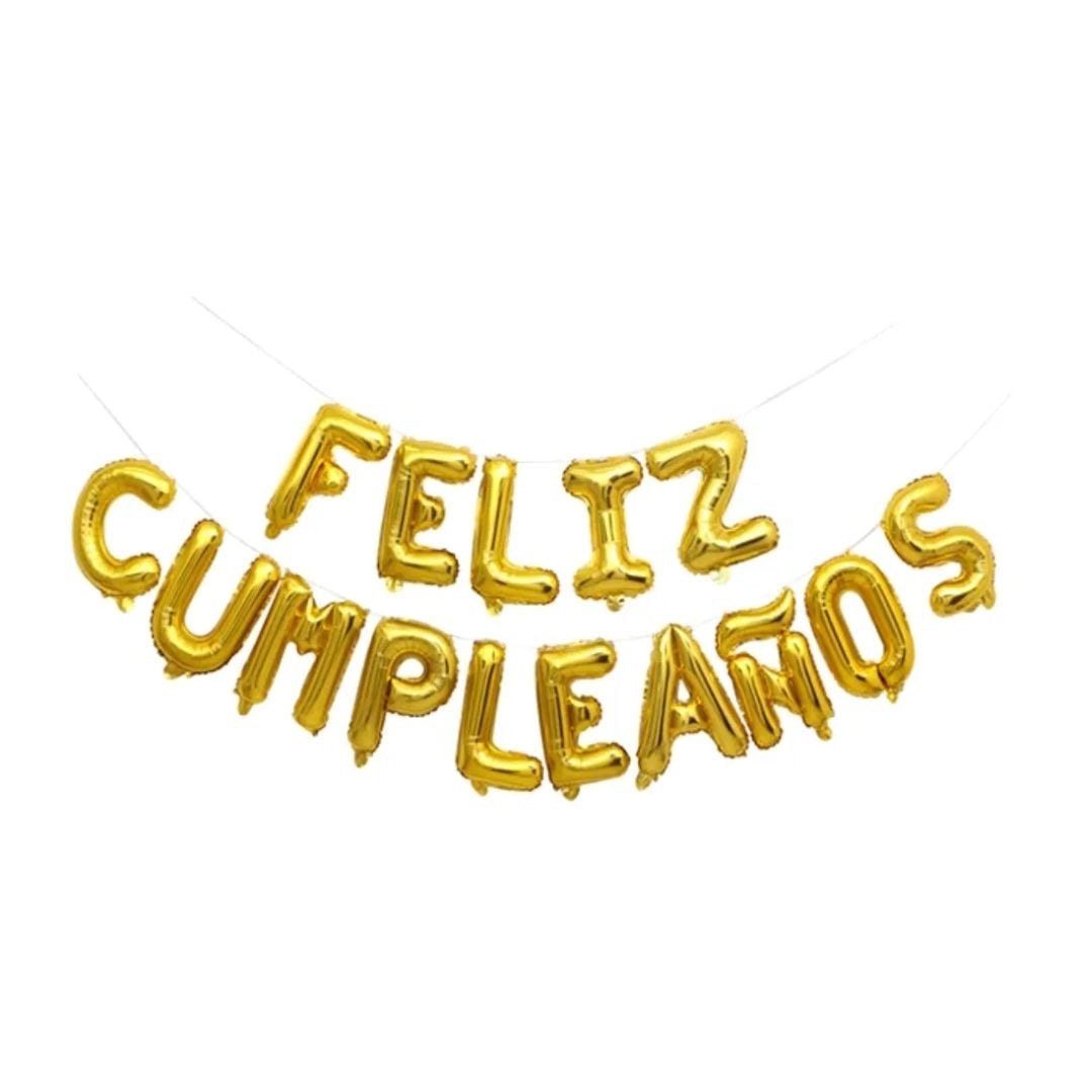 PACK 2 GLOBO BANDERIN FELIZ CUMPLEAÑOS - 1