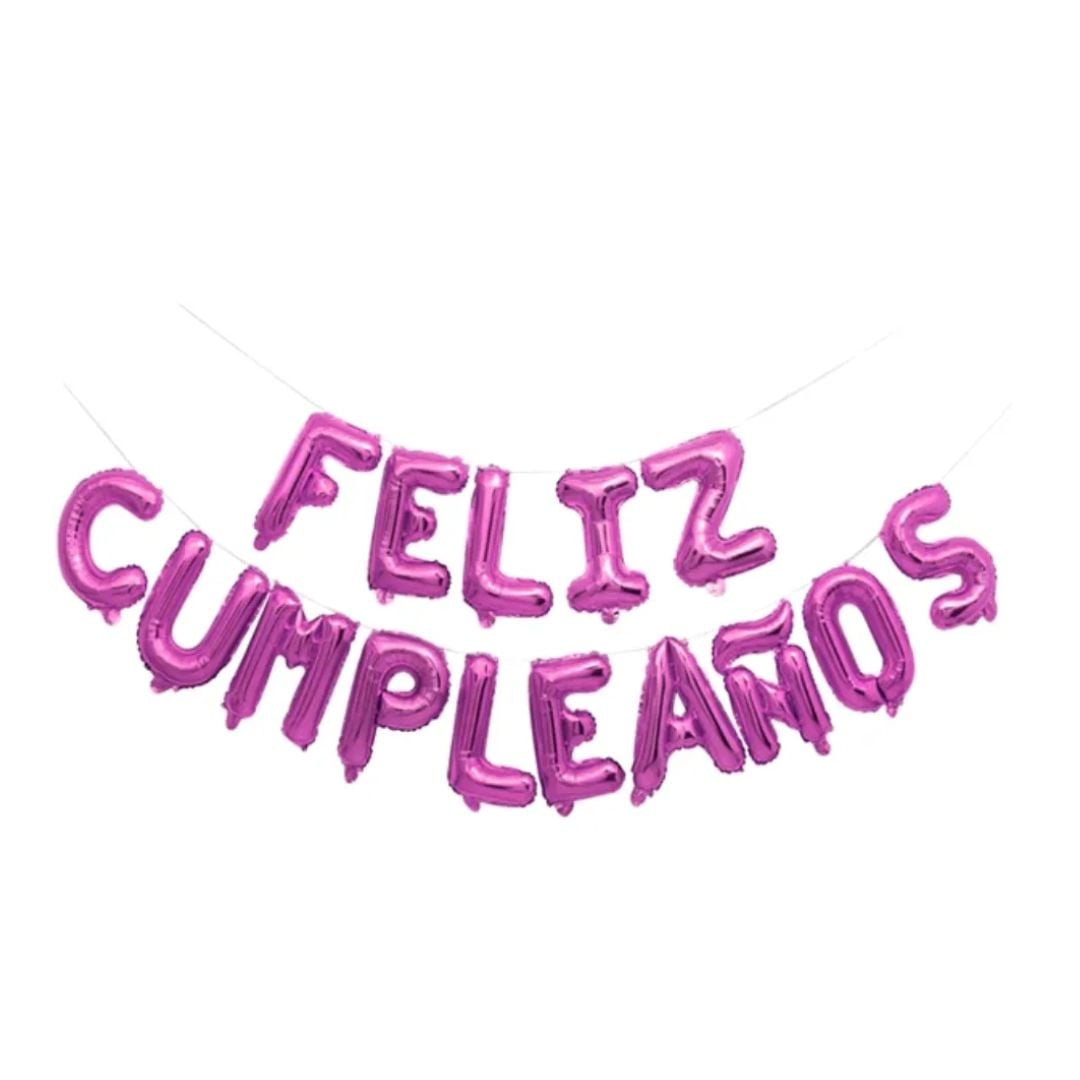 PACK 2 GLOBO BANDERIN FELIZ CUMPLEAÑOS - 2