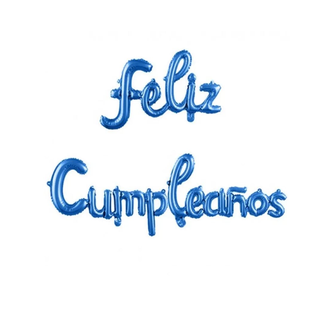 PACK 2 GLOBO BANDERIN FELIZ CUMPLEAÑOS - 3