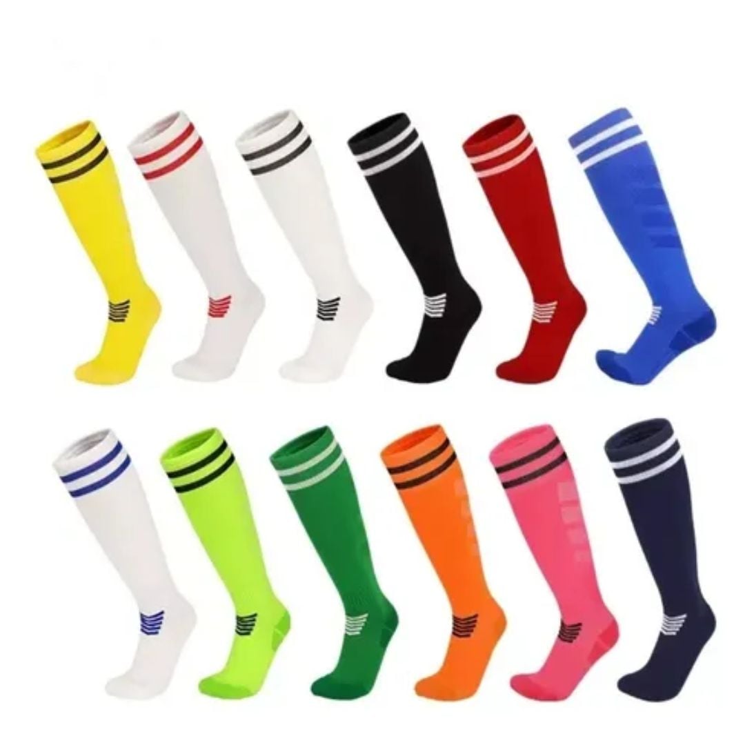 PACK 2 MEDIAS DEPORTIVAS DE FUTBOL LARGAS DE NIÑOS DE 9 A 14 AÑOS - 1