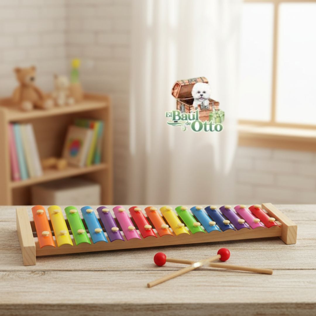 XILÓFONO INSTRUMENTO MUSICAL PARA NIÑOS CON 15 NOTAS - 2