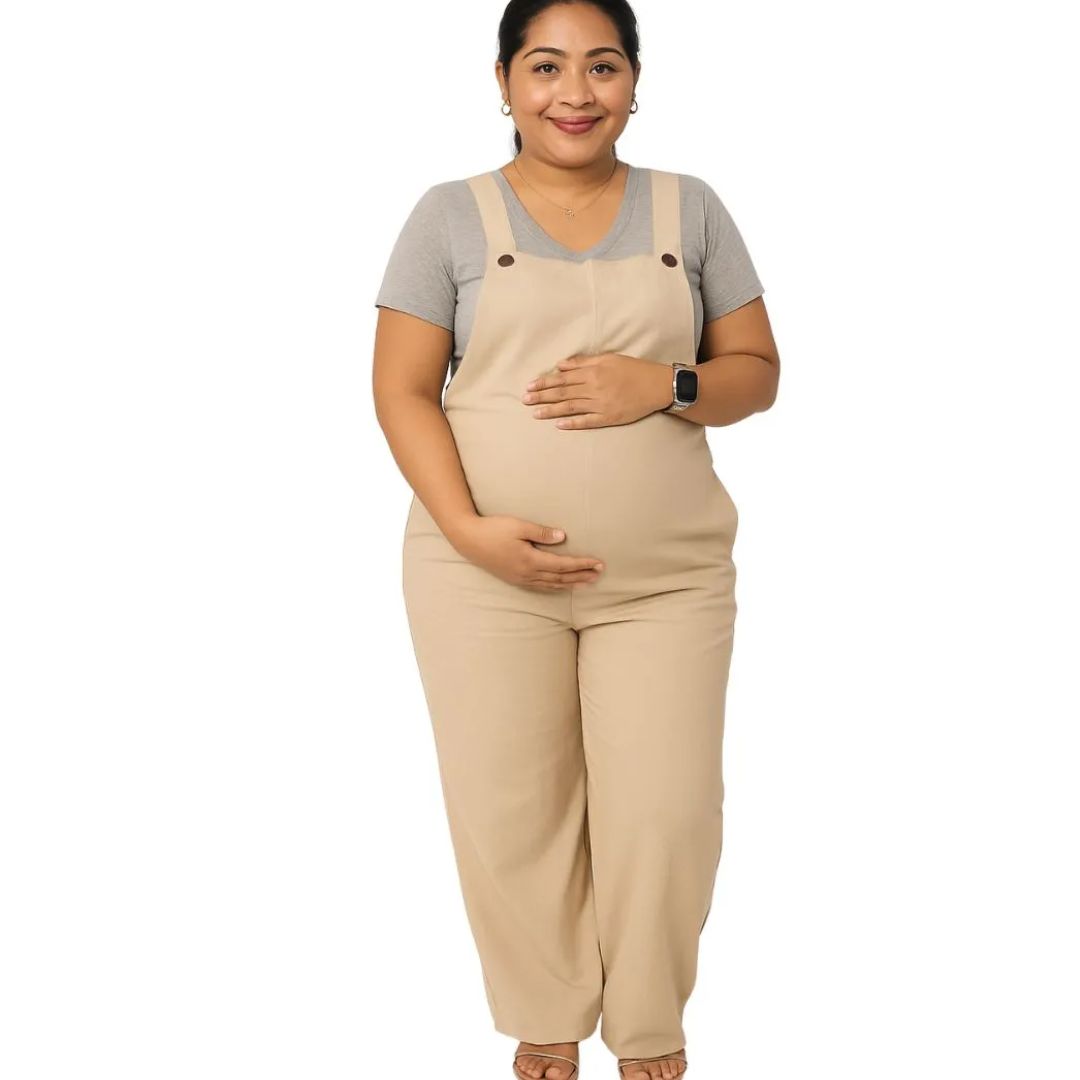 OVEROL DE TELA MATERNIDAD Y POSTPARTO - 1