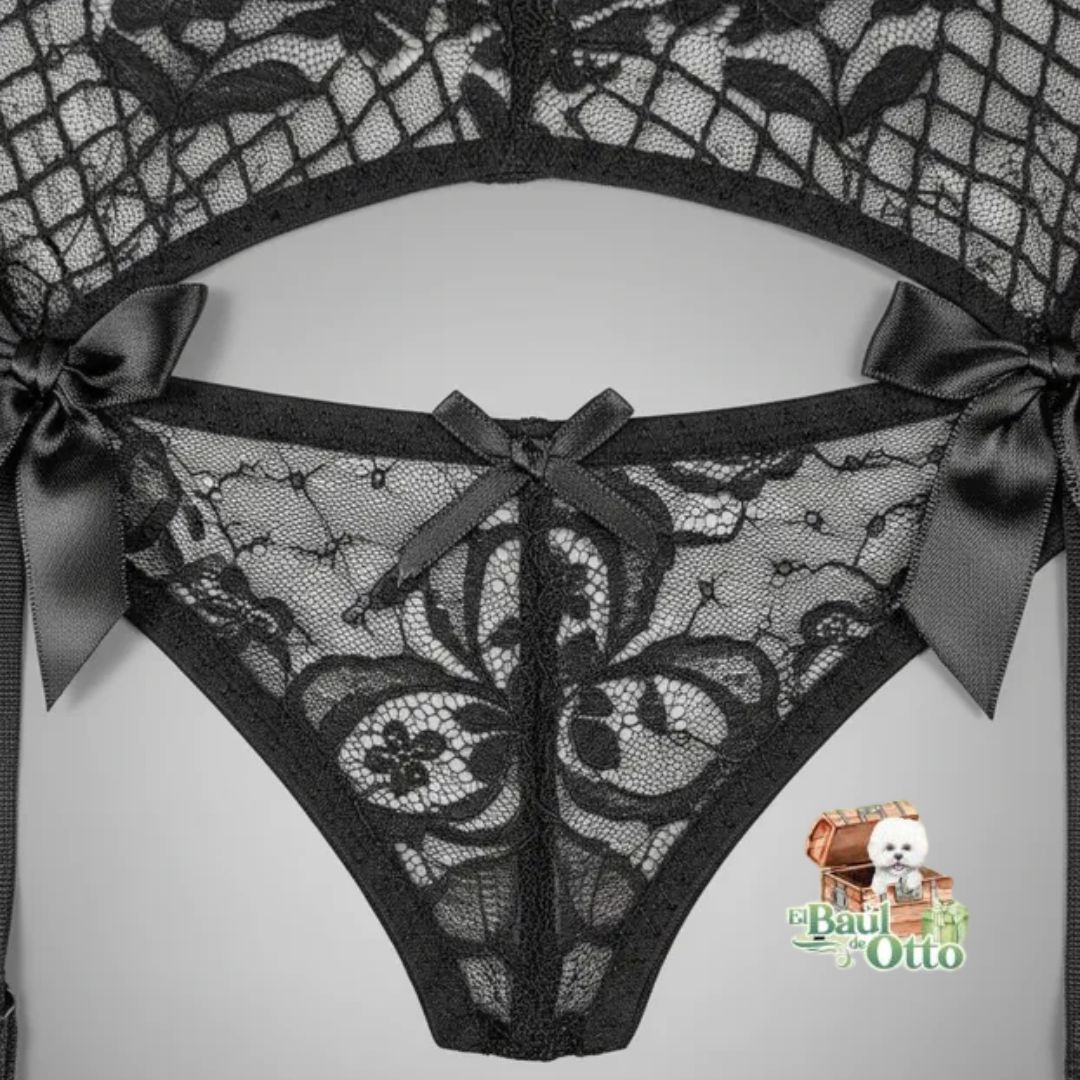 PORTALIGAS SEXY DE ENCAJE - 3