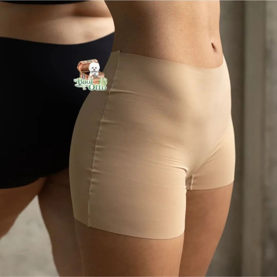 BOXER / SHORT INVISIBLE SIN COSTURA CALZON SILICONA EN PRETINA INVISIBLE - 1