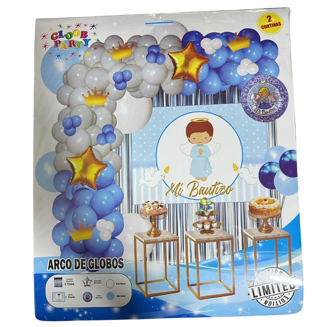 GLOBOS BOUQUET MI BAUTIZO NIÑO - 1