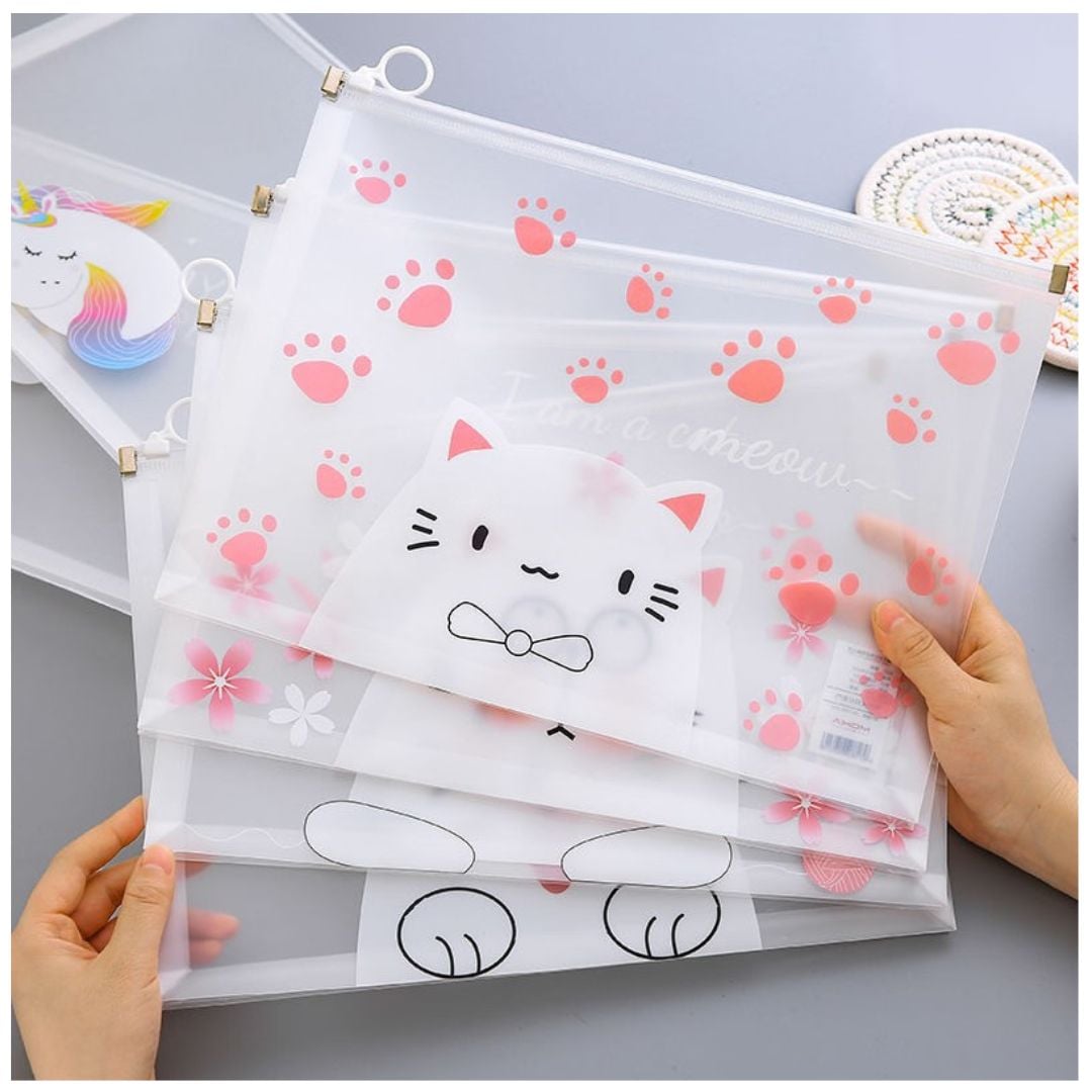 PACK 4 SOBRE O CARPETA A4 PORTADOCUMENTOS CUTE - 1