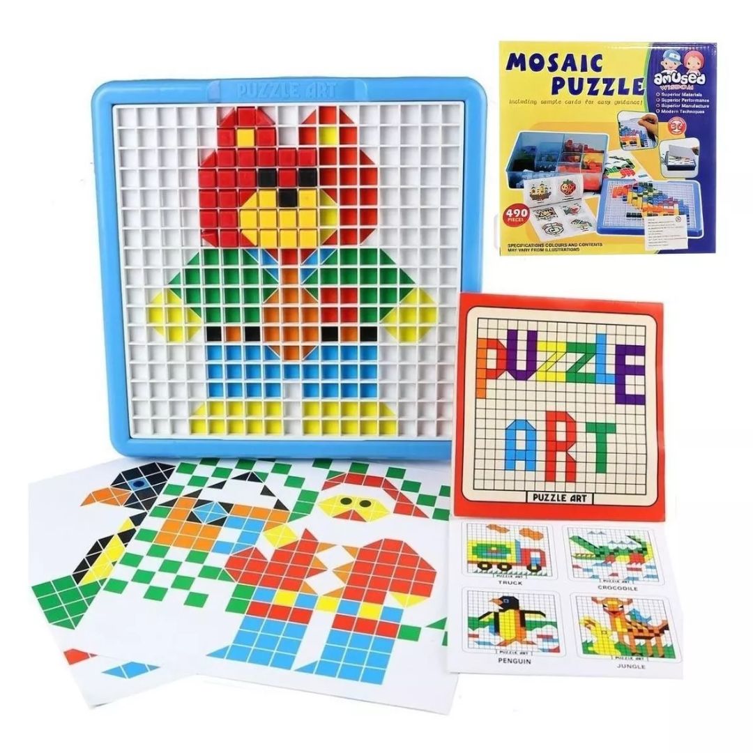 ROMPECABEZAS PUZZLE MOSAICO 490 PIEZAS DIDACTICO CON BANDEJA NIÑOS(A) - 2