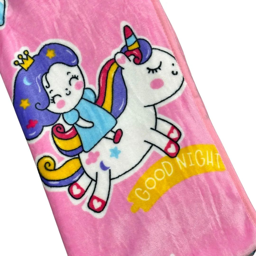 COLCHA MANTA PARA BEBÉ FELPA PLUSH 1,40 X 1METRO (NIÑA) - 1