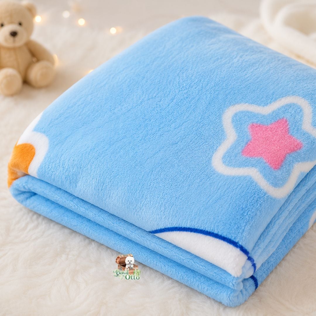 COLCHA MANTA PARA BEBÉ FELPA PLUSH 1,40 X 1METRO (NIÑO) - 2